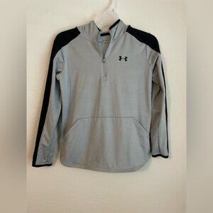 Under Armour Boy's ColdGear 1/2 Zip Pullover Light Grey Size Large
